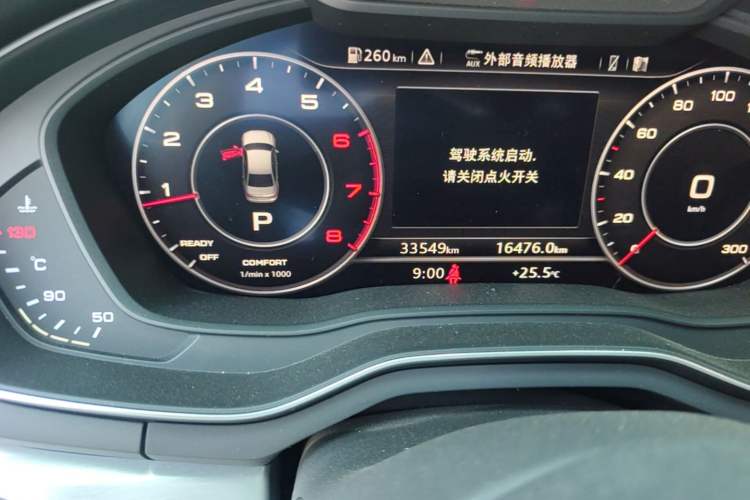 Used Audi A4L 2018 30th Anniversary Edition 40 TFSI Fashion Model Odometer Close Up