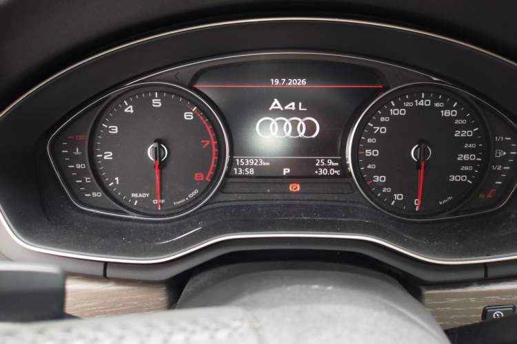 Used Audi A4L 2018 30th Anniversary Edition 40 TFSI Trendy Model Odometer Close Up