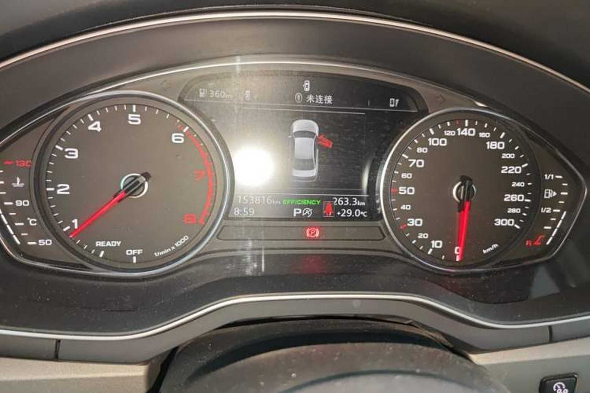 Used Audi A4L 2018 30th Anniversary Edition 40 TFSI Trendy Model Odometer Close Up