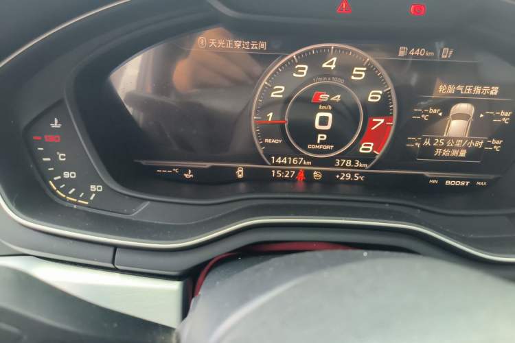 Used Audi A4L 2018 30th Anniversary Edition 45 TFSI quattro Sport model Odometer Close Up