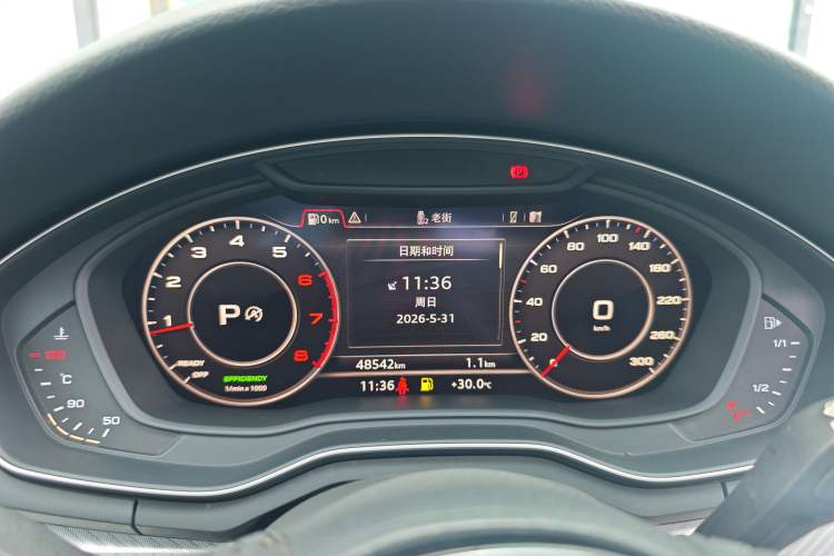 Used Audi A4L 2018 30th Anniversary Edition 40 TFSI Fashion Model Odometer Close Up