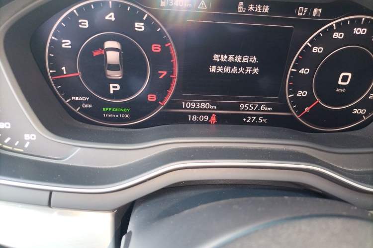 Used Audi A4L 2018 30th Anniversary Edition 40 TFSI Fashion Model Odometer Close Up