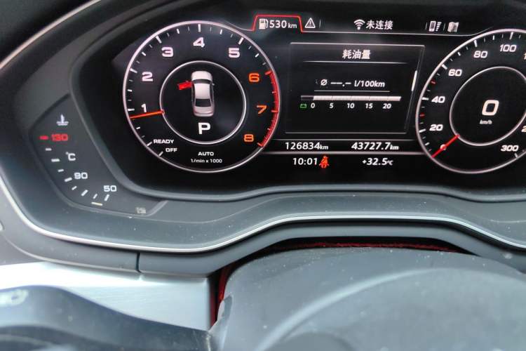 Used Audi A4L 2018 30th Anniversary Edition 40 TFSI Fashion Model Odometer Close Up