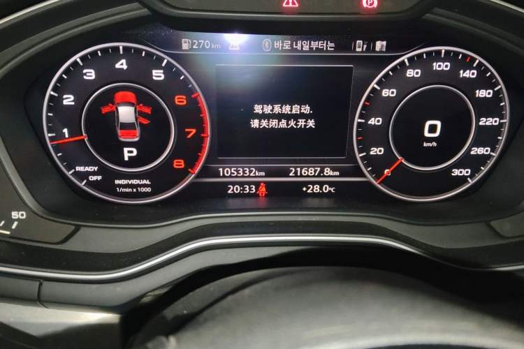 Used Audi A4L 2018 30th Anniversary Edition 40 TFSI Fashion Model Odometer Close Up