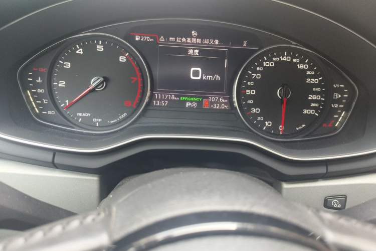 Used Audi A4L 2018 30th Anniversary Edition 40 TFSI Trendy Model Odometer Close Up