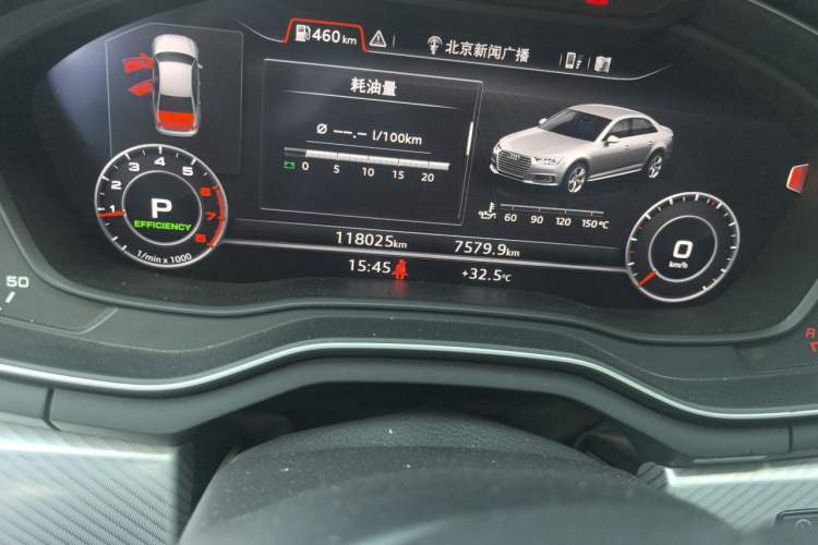 Used Audi A4L 2018 30th Anniversary Edition 40 TFSI Fashion Model Odometer Close Up