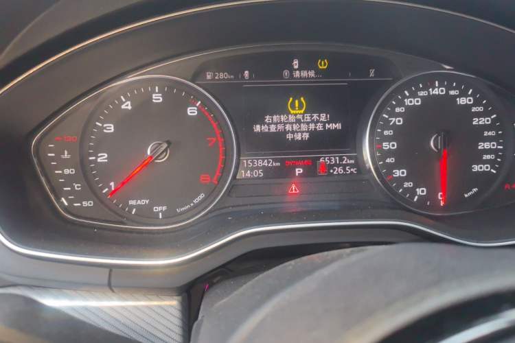 Used Audi A4L 2018 30th Anniversary Edition 40 TFSI Fashion Model Odometer Close Up