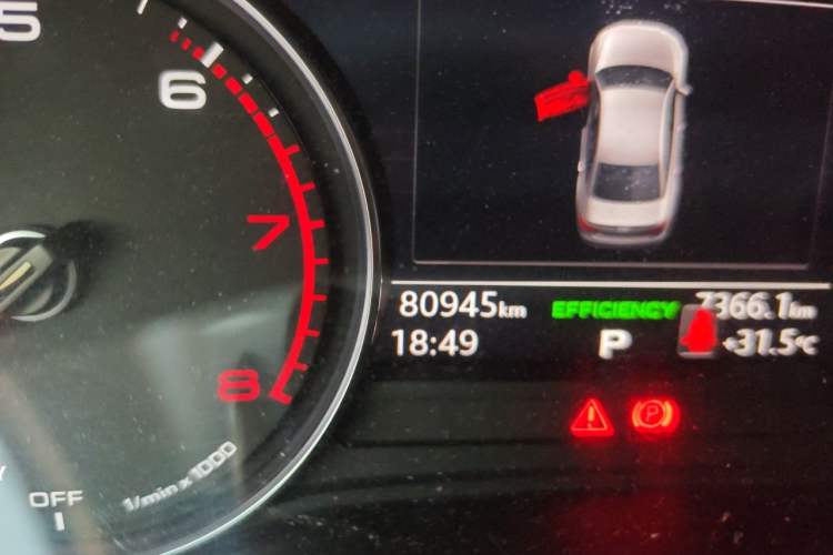 Used Audi A4L 2018 30th Anniversary Edition 40 TFSI Trendy Model Odometer Close Up