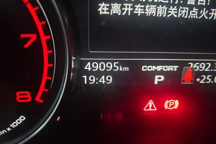 Used Audi A4L 2018 30th Anniversary Edition 40 TFSI Trendy Model Odometer Close Up