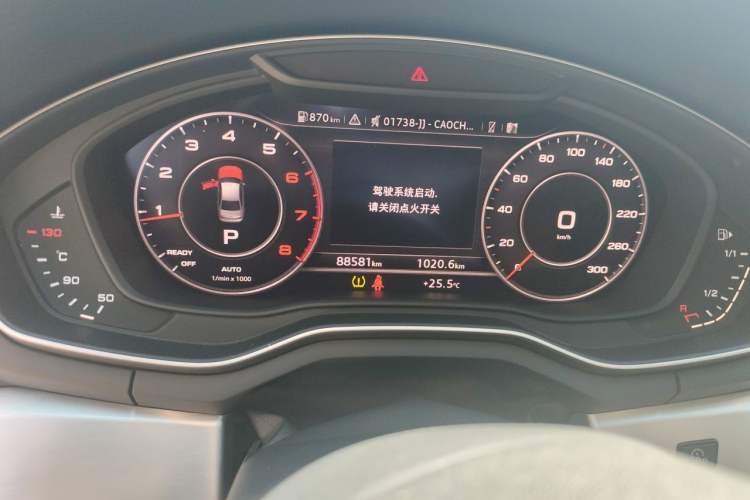 Used Audi A4L 2018 30th Anniversary Edition 40 TFSI Fashion Model Odometer Close Up