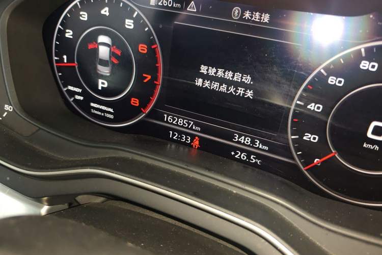 Used Audi A4L 2018 30th Anniversary Edition 40 TFSI Fashion Model Odometer Close Up