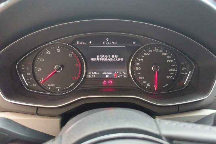 Used Audi A4L 2018 30th Anniversary Edition 40 TFSI Trendy Model Odometer Close Up