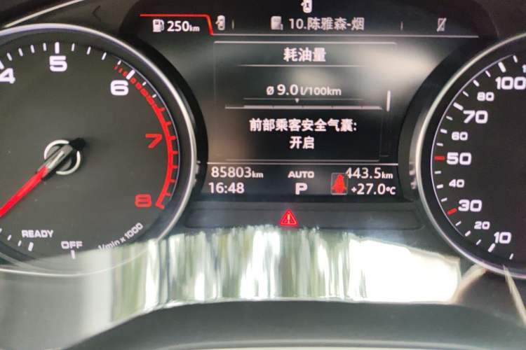 Used Audi A4L 2018 30th Anniversary Edition 40 TFSI Trendy Model Odometer Close Up