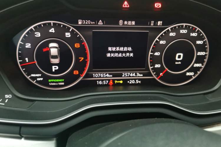 Used Audi A4L 2018 30th Anniversary Edition 40 TFSI Fashion Model Odometer Close Up