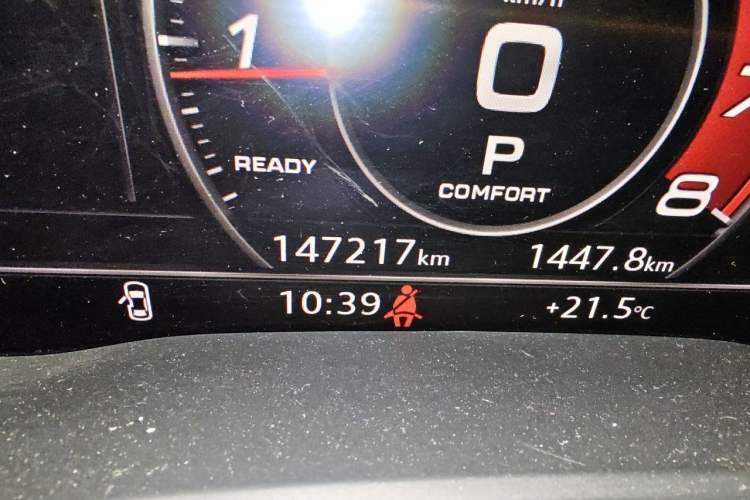 Used Audi A4L 2018 30th Anniversary Edition 40 TFSI Fashion Model Odometer Close Up