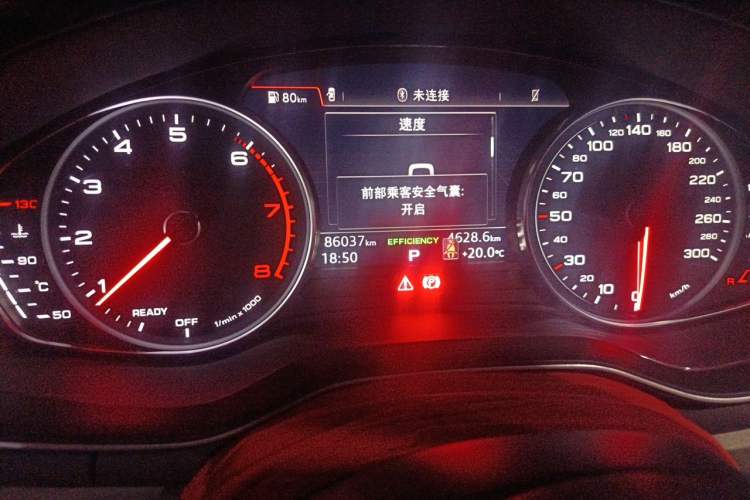 Used Audi A4L 2018 30th Anniversary Edition 40 TFSI Trendy Model Odometer Close Up
