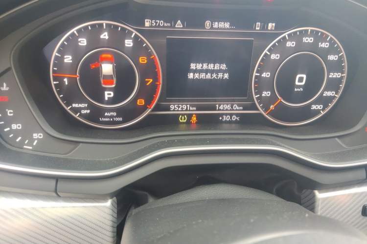 Used Audi A4L 2018 30th Anniversary Edition 40 TFSI Fashion Model Odometer Close Up