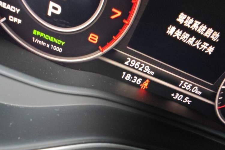 Used Audi A4L 2018 30th Anniversary Edition 40 TFSI Fashion Model Odometer Close Up