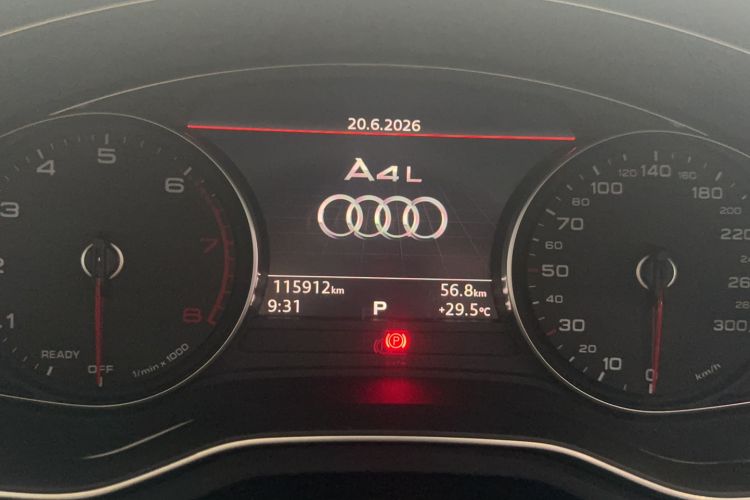 Used Audi A4L 2018 30th Anniversary Edition 40 TFSI Trendy Model Odometer Close Up