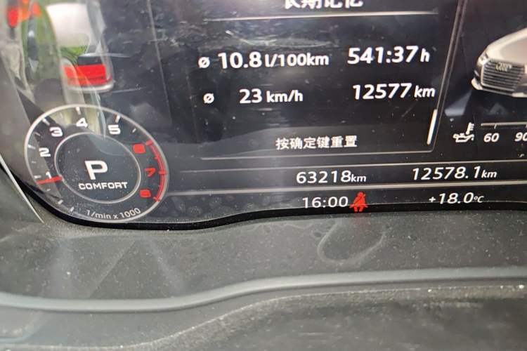Used Audi A4L 2018 30th Anniversary Edition 40 TFSI Sport Edition Odometer Close Up