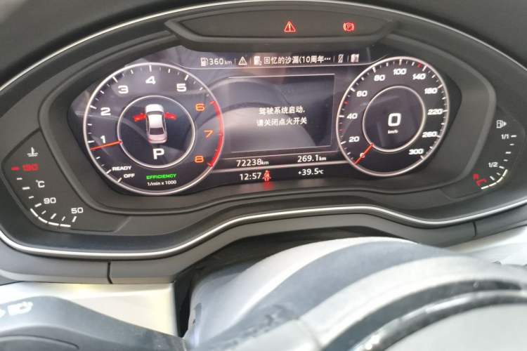 Used Audi A4L 2018 30th Anniversary Edition 40 TFSI Fashion Model Odometer Close Up