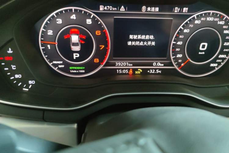 Used Audi A4L 2018 30th Anniversary Edition 40 TFSI Fashion Model Odometer Close Up