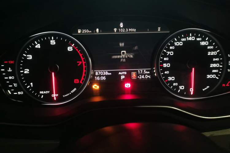 Used Audi A4L 2018 30th Anniversary Edition 40 TFSI Trendy Model Odometer Close Up