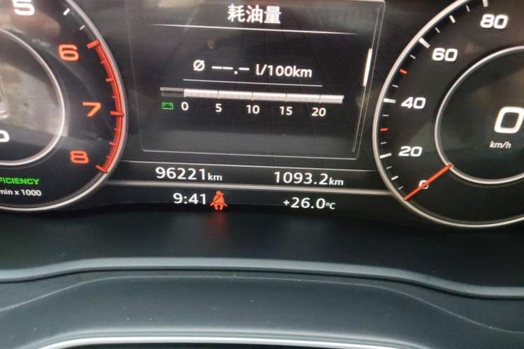 Used Audi A4L 2018 30th Anniversary Edition 40 TFSI Fashion Model Odometer Close Up