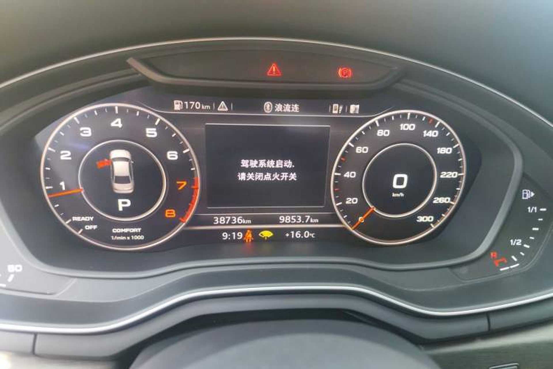 Used Audi A4L 2018 30th Anniversary Edition 45 TFSI quattro Sport model Odometer Close Up