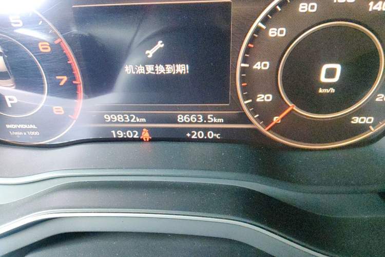 Used Audi A4L 2018 30th Anniversary Edition 40 TFSI Fashion Model Odometer Close Up
