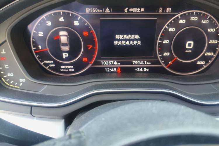 Used Audi A4L 2018 30th Anniversary Edition 40 TFSI Fashion Model Odometer Close Up