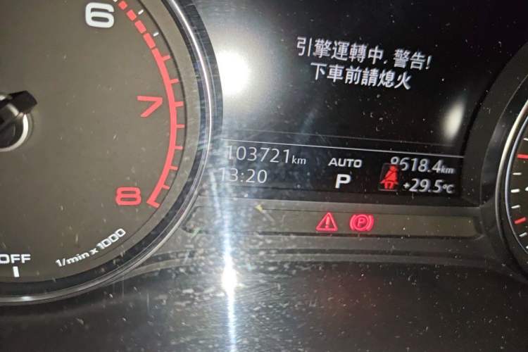 Used Audi A4L 2018 30th Anniversary Edition 40 TFSI Trendy Model Odometer Close Up