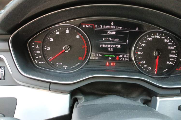 Used Audi A4L 2018 30th Anniversary Edition 45 TFSI quattro Individual Sport Edition Odometer Close Up