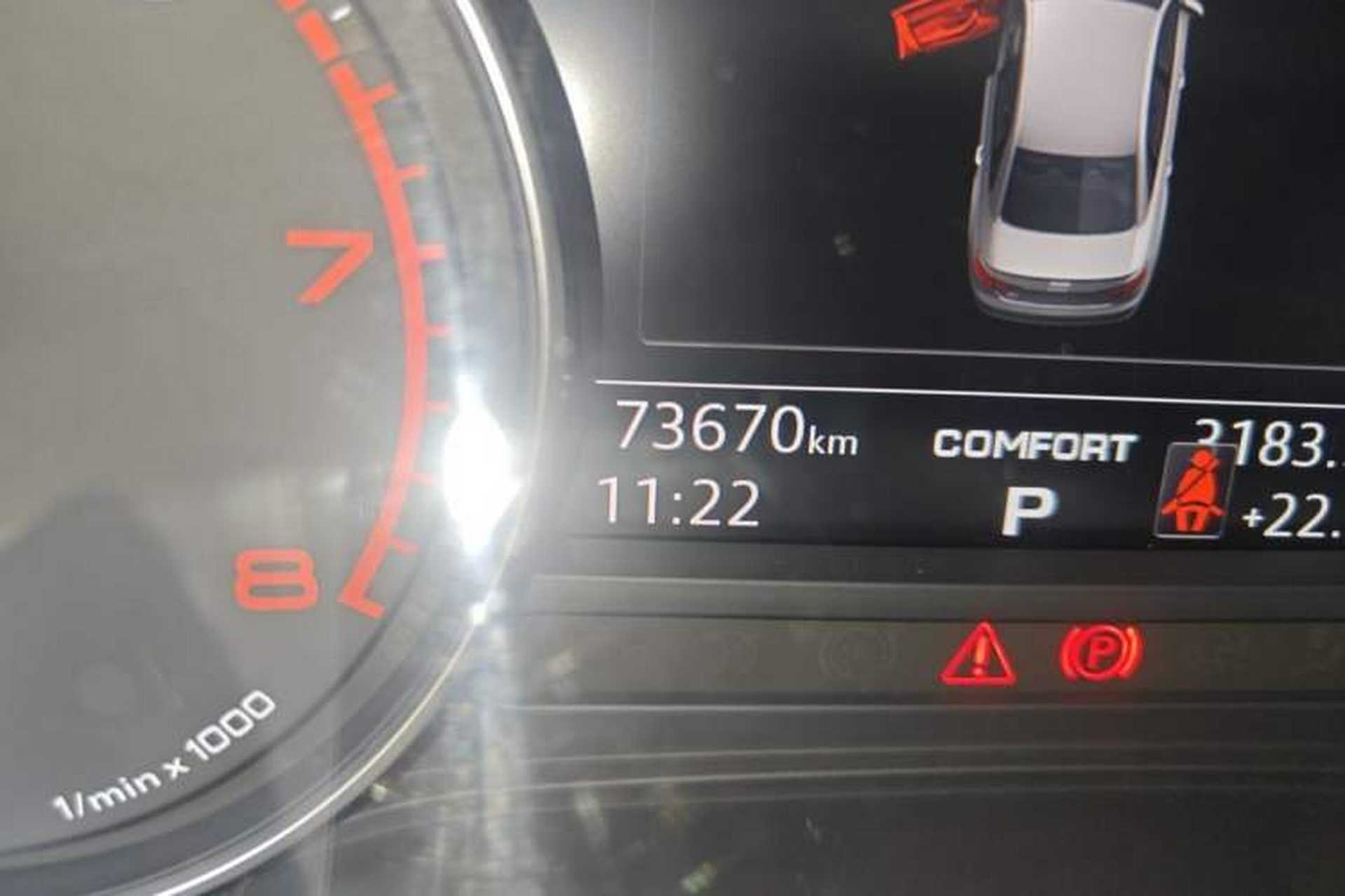 Used Audi A4L 2018 30th Anniversary Edition 40 TFSI Trendy Model Odometer Close Up