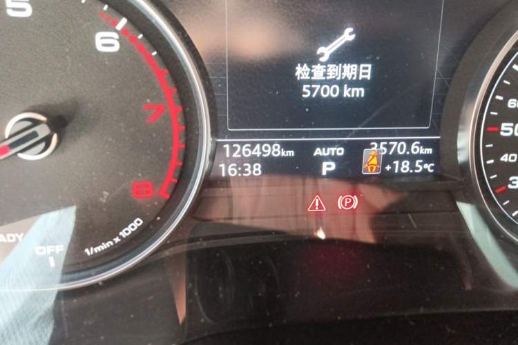 Used Audi A4L 2018 30th Anniversary Edition 40 TFSI Trendy Model Odometer Close Up