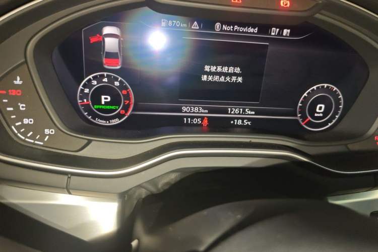 Used Audi A4L 2018 30th Anniversary Edition 40 TFSI Fashion Model Odometer Close Up