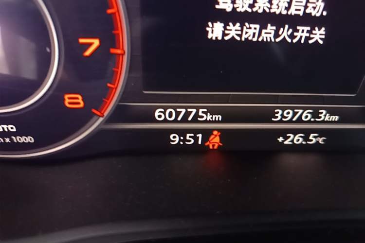 Used Audi A4L 2018 30th Anniversary Edition 40 TFSI Fashion Model Odometer Close Up