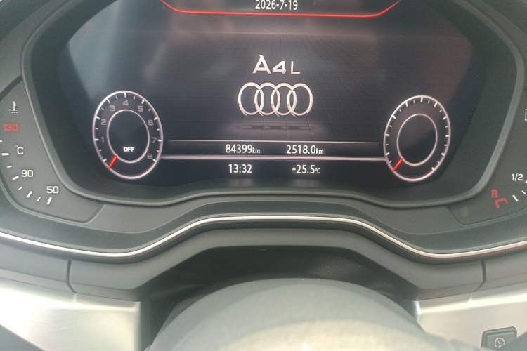 Used Audi A4L 2018 30th Anniversary Edition 40 TFSI Fashion Model Odometer Close Up