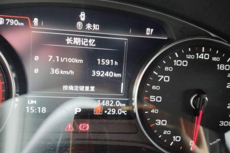 Used Audi A4L 2018 30th Anniversary Edition 30 TFSI Ambition Model Odometer Close Up