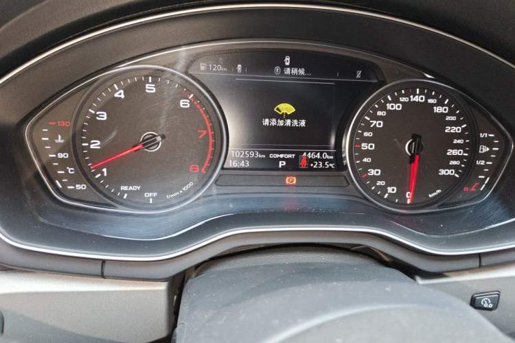 Used Audi A4L 2018 30th Anniversary Edition 40 TFSI Trendy Model Odometer Close Up