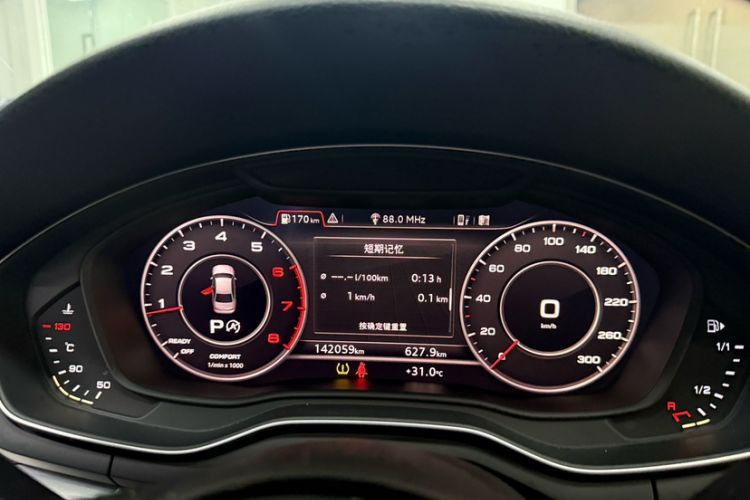 Used Audi A4L 2018 30th Anniversary Edition 40 TFSI Fashion Model Odometer Close Up