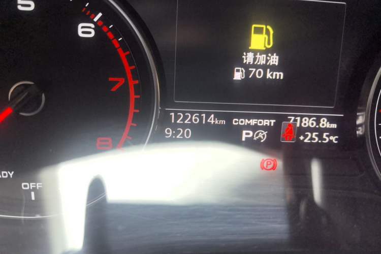 Used Audi A4L 2018 30th Anniversary Edition 40 TFSI Fashion Model Odometer Close Up