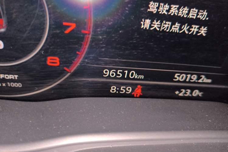 Used Audi A4L 2018 30th Anniversary Edition 40 TFSI Fashion Model Odometer Close Up