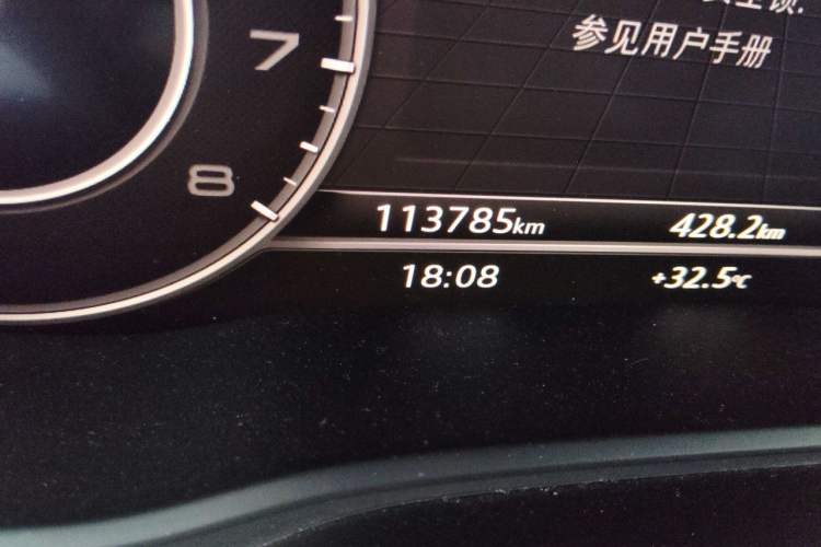 Used Audi A4L 2018 30th Anniversary Edition 40 TFSI Sport Edition Odometer Close Up