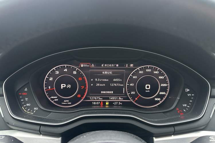 Used Audi A4L 2018 30th Anniversary Edition 40 TFSI Fashion Model Odometer Close Up