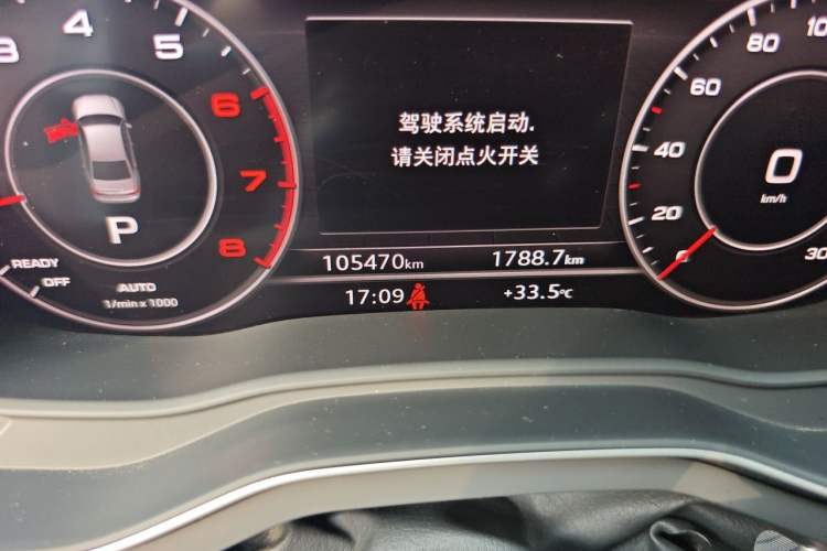Used Audi A4L 2018 30th Anniversary Edition 40 TFSI Fashion Model Odometer Close Up