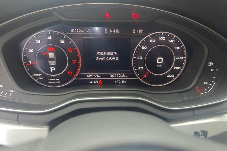 Used Audi A4L 2018 30th Anniversary Edition 40 TFSI Fashion Model Odometer Close Up