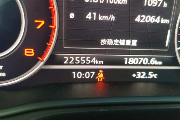 Used Audi A4L 2018 30th Anniversary Edition 45 TFSI quattro Sport model Odometer Close Up