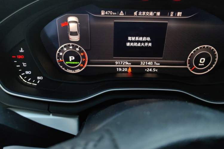 Used Audi A4L 2018 30th Anniversary Edition 40 TFSI Fashion Model Odometer Close Up