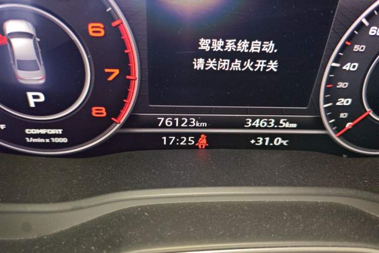 Used Audi A4L 2018 30th Anniversary Edition 40 TFSI Fashion Model Odometer Close Up
